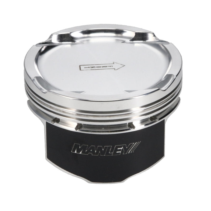 Manley 08+ Mitsubishi Evo X (4B11T) High-Performance 86.5mm +.5mm Oversize Bore 9.0:1 Dish Piston Set with Rings - Unleash Your Engine's Potential!