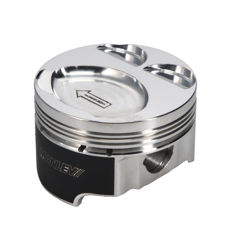 Manley Mazda Platinum Series Extreme Duty Pistons: 87.5mm STD Bore, 9.5 CR Dish Type with Rings