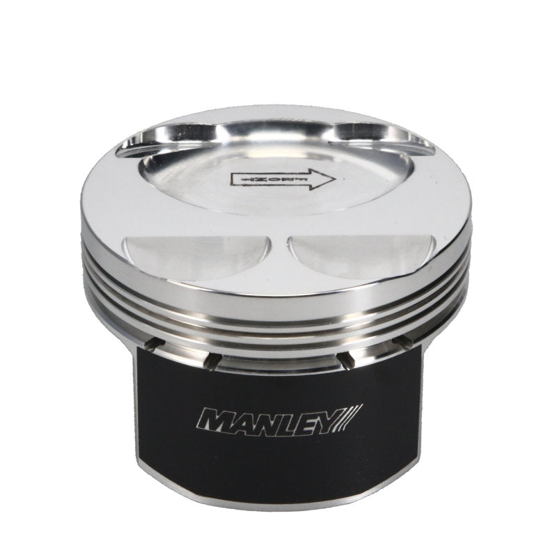 Manley Mazda Platinum Series Extreme Duty Pistons: 87.5mm STD Bore, 9.5 CR Dish Type with Rings