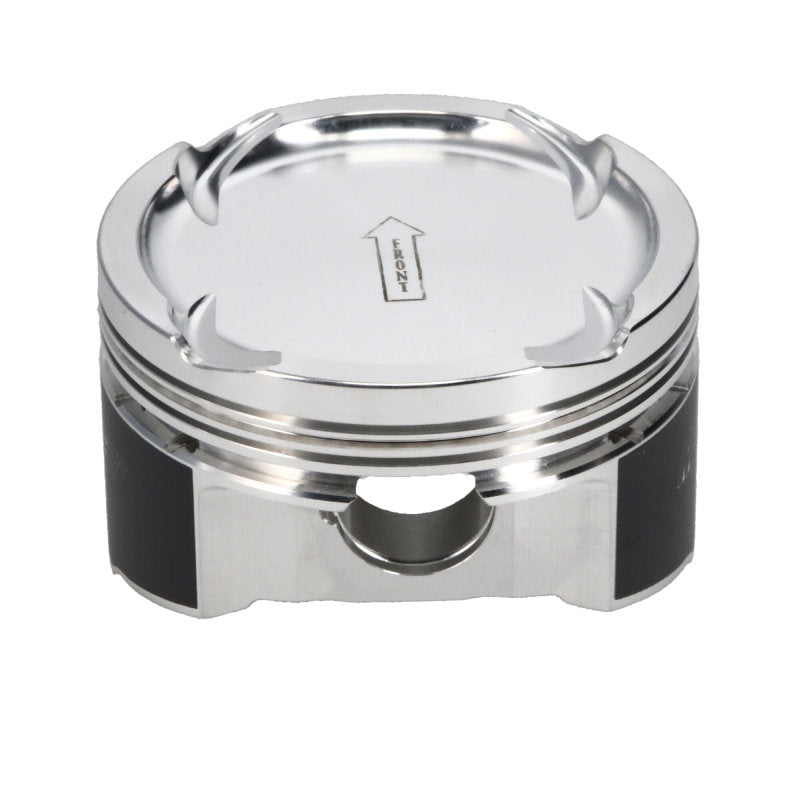 Manley 08+ Mitsubishi Evo X (4B11T) High-Performance 86.5mm +.5mm Oversize Bore 9.0:1 Dish Piston Set with Rings - Unleash Your Engine's Potential!