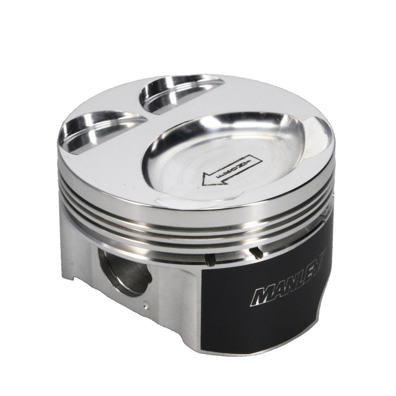 Manley Mazda Platinum Series Extreme Duty Pistons: 87.5mm STD Bore, 9.5 CR Dish Type with Rings
