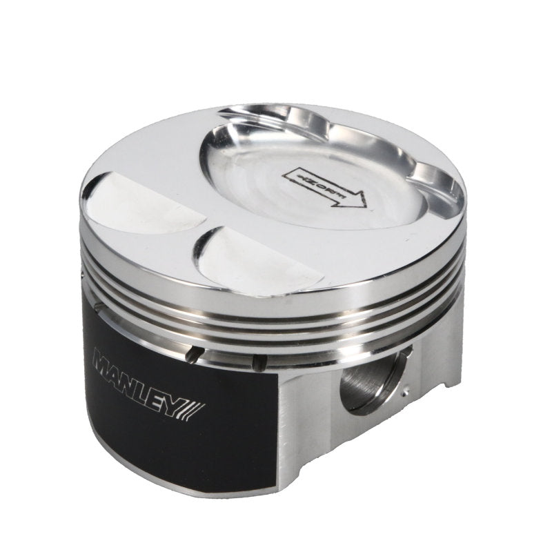 Manley Mazda Platinum Series Pistons with Rings: 94mm, 88mm +5mm Bore, 9.5 CR Dish Type