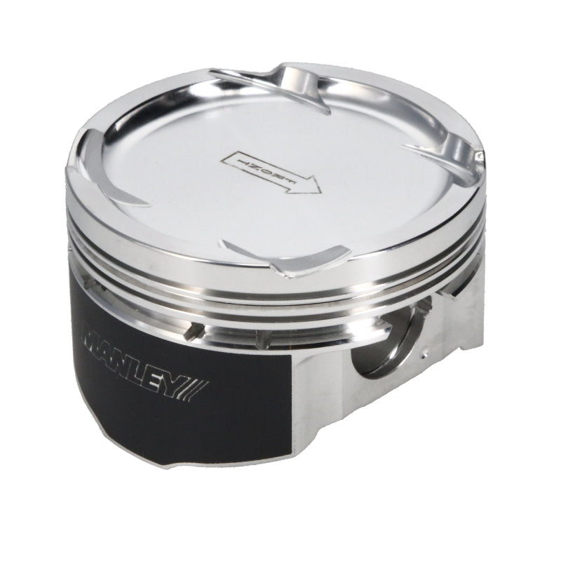 Manley 08+ Mitsubishi Evo X (4B11T) High-Performance 86.5mm +.5mm Oversize Bore 9.0:1 Dish Piston Set with Rings - Unleash Your Engine's Potential!