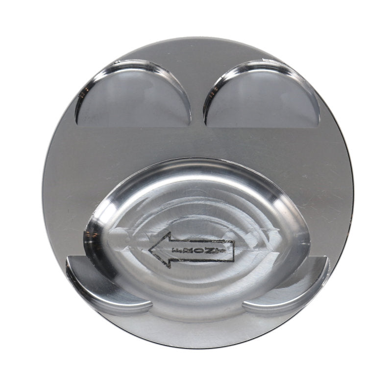 Manley Mazda Platinum Series Extreme Duty Pistons: 87.5mm STD Bore, 9.5 CR Dish Type with Rings