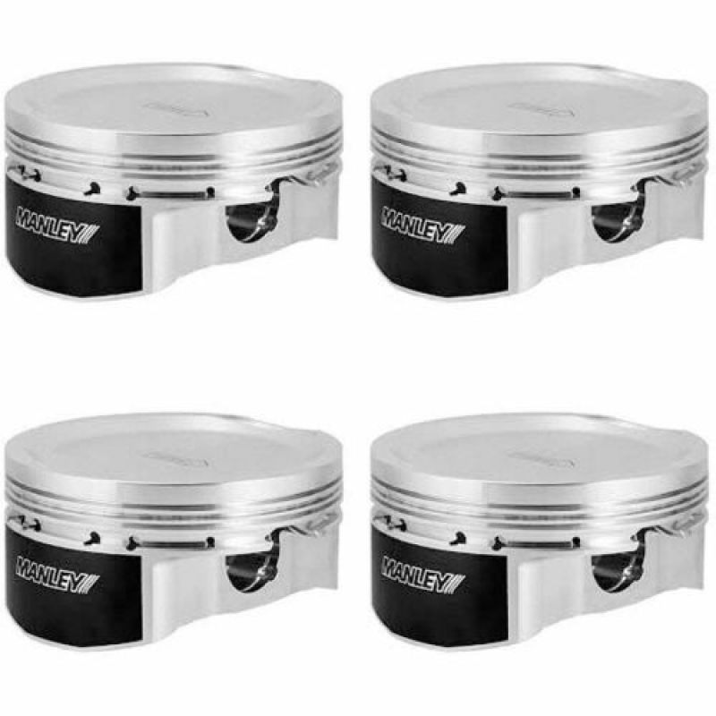 Manley Subaru EJ257 Platinum Series Piston Set with Rings - 99.75mm +.25mm Bore, 8.5:1 Dish