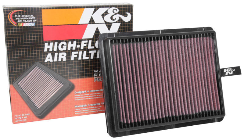 K&N High-Performance Drop-In Air Filter for 2015 - 2020 Hyundai Sonata & Kia Optima