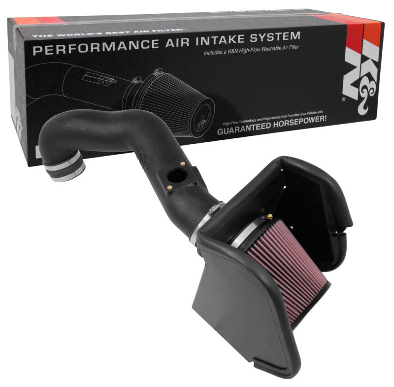 K&N 63 Series Aircharger Performance Intake - The Ultimate Upgrade for 2016 - 2018 Nissan Titan XD V8 - 5.0L DSL