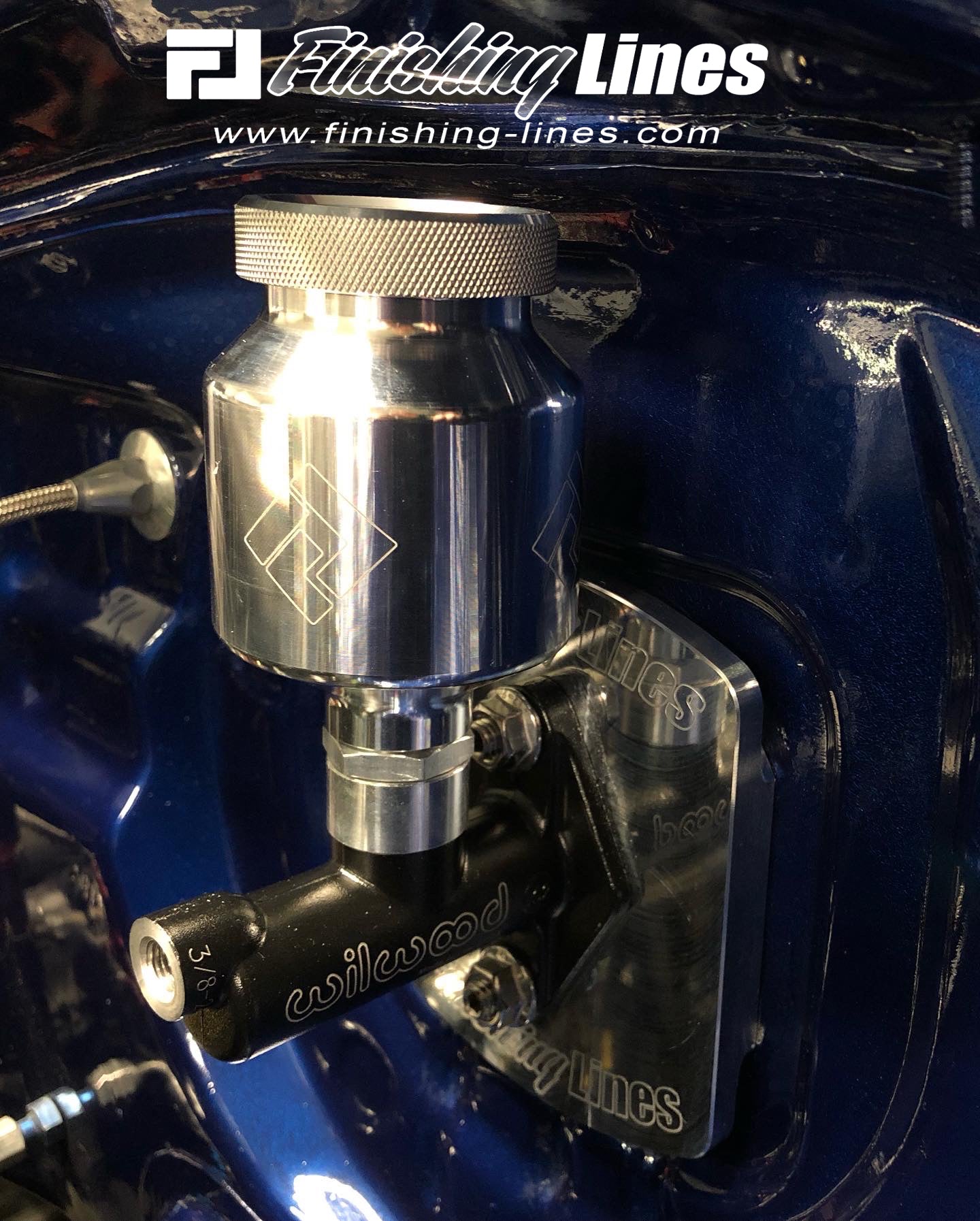 Finishing Lines Premium Billet Reservoir Kit for Wilwood Master Cylinder - Upgrade Your Braking System Now!