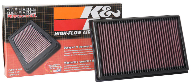K&N High-Performance Drop-In Air Filter for 2017+ Audi A3 1.5L L4