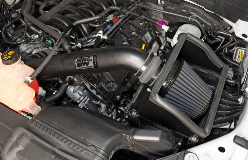K&N 2015-2020 Ford F-150 5.0L V8 Blackhawk Performance Air Intake Kit - Unleash Your Engine's Potential!