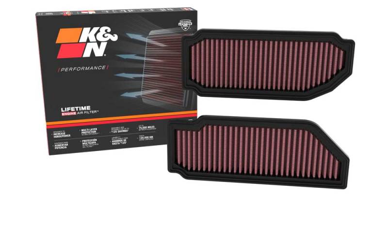 K&N Replacement Air Filters for 2022 - 2024 Mercedes - Benz SL55 AMG V8 4.0L and More (2 Per Box)