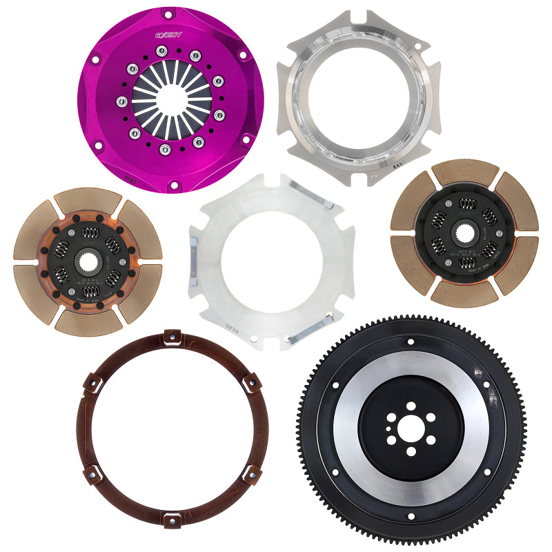 Exedy Hyper Twin Cerametallic Clutch: 1989 - 1993 Nissan Skyline GTR L6 Push Type
