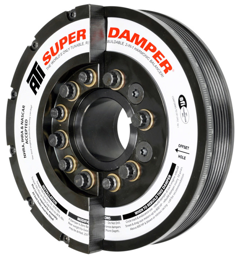 ATI Diesel Damper: 7.425in Steel for 06 - 10 Duramax LBZ & LMM - Must - Have!