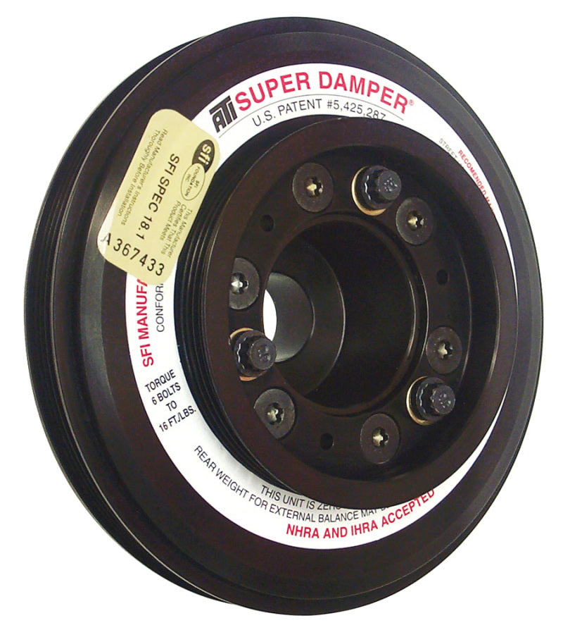 ATI Damper - 7.45in Aluminum - 3x4 Groove - Nissan RB26 R32 - 1000 HP - 2 Ring - 1 Piece: The Ultimate Performance Upgrade!