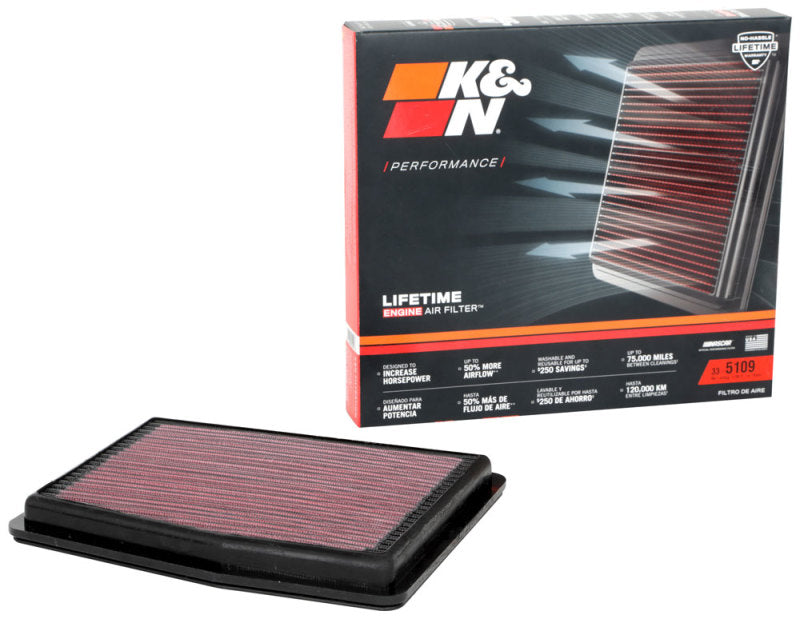 K&N Premium Drop-In Air Filter for 2020+ Hyundai & Kia Hybrid Models