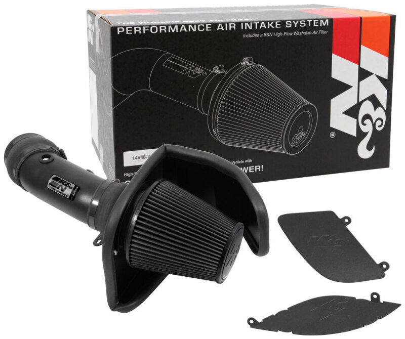 K&N DRYFLOW Performance Air Intake System - Unleash Your 2017 - 2023 Dodge Charger/Challenger Hellcat's Power!
