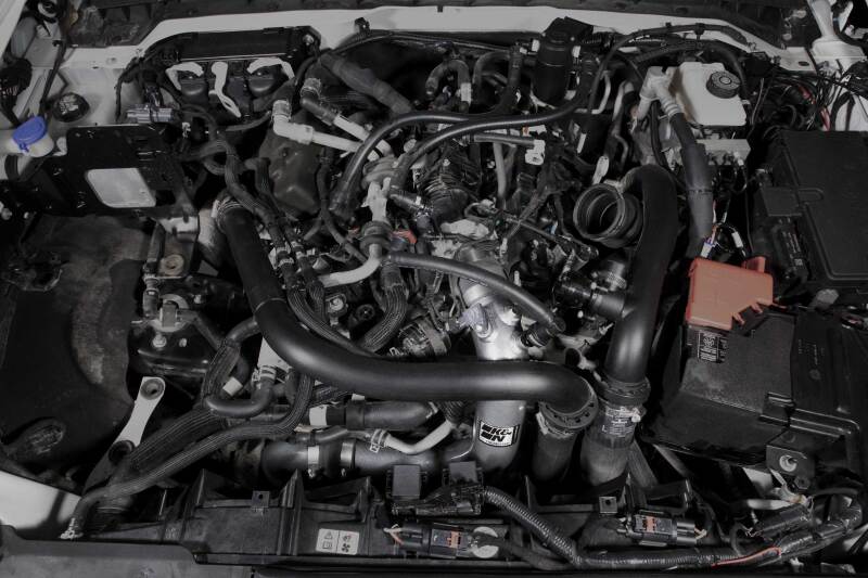 K&N 2023 - 2024 Ford Bronco Raptor & Ranger Raptor 3.0L V6 Gunmetal Gray Aluminum Charge Pipe Kit