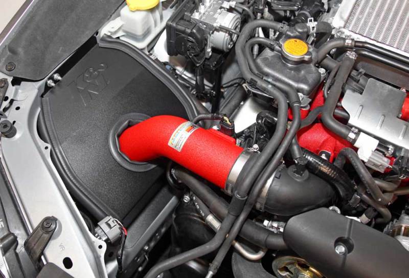 K&N Red Typhoon Short Ram Intake for 2015-2017 Subaru WRX-STI 2.5L H4