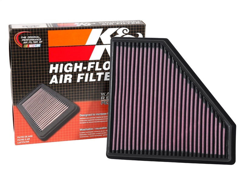 K&N High-Performance Drop-In Air Filter for 2016 - 2019 Cadillac CTS-V 6.2L V8