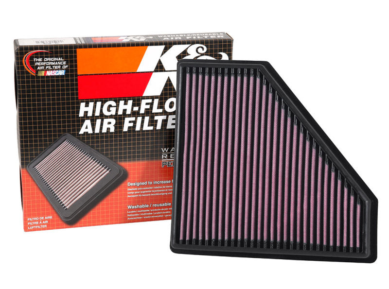 K&N High-Performance Drop-In Air Filter for 2016 - 2019 Cadillac CTS-V 6.2L V8