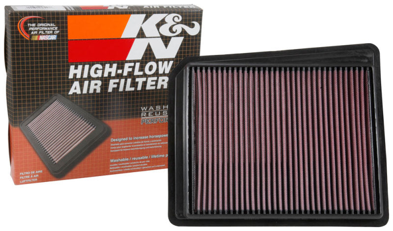 K&N Drop-In Replacement Air Filter for 2017-2024 Nissan Titan V8-5.6L F/I