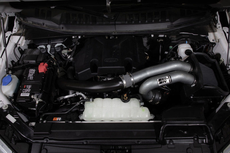K&N High-Performance Air Intake System for 2015 - 2024 Ford F-150 (Incl. Raptor) 2.7L/3.5L V6 & 2021 - 2024 Ford Expedition