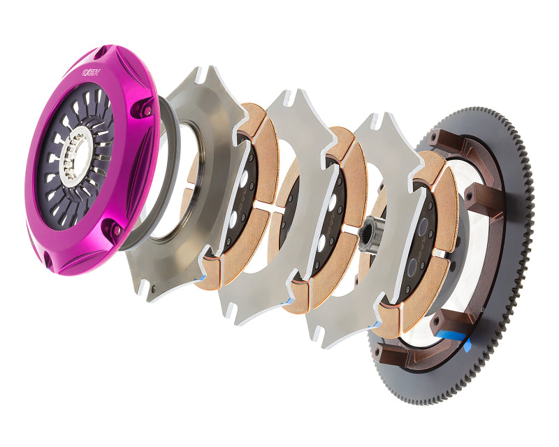 Exedy 2004 - 2014 Subaru Impreza WRX STI H4 Hyper Triple Cerametallic Clutch Rigid Disc Pull Type: High - Performance Clutch for Your Subaru