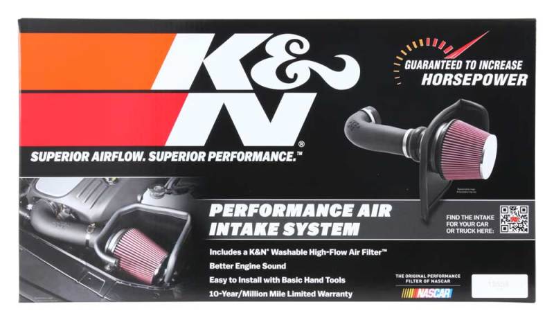 K&N Performance Air Intake Kit for 2019 - 2023 Jeep Cherokee L4 - 2.4L