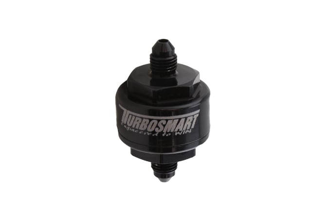 Black 44um -4AN Billet Turbo Oil Feed Filter: A Must-Have for Turbocharged Engines!