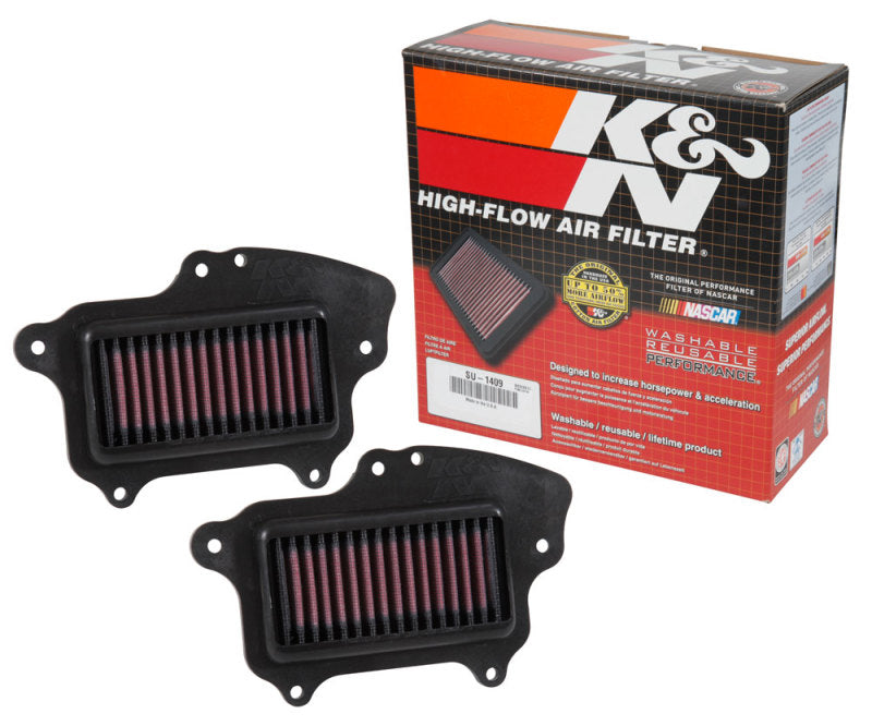 Get Your Ride Revved Up! K&N Replacement Drop-In Air Filter Set (2 Pack) for 2016 - 2017 Suzuki Boulevard M90 1462CC