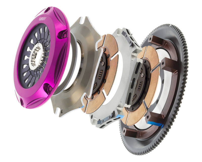 Exedy Hyper Twin Cerametallic Clutch: 1993 - 1995 Mazda RX - 7 R2 Pull - Type for High - Performance