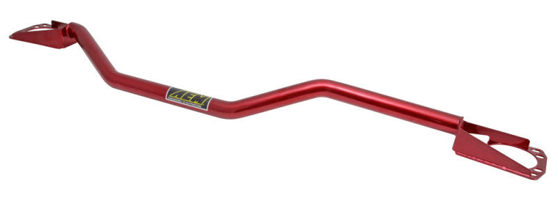 AEM 07 - 13 Mini Cooper S 1.6L L4 Strut Bar - Red: Enhance Your Ride Now!