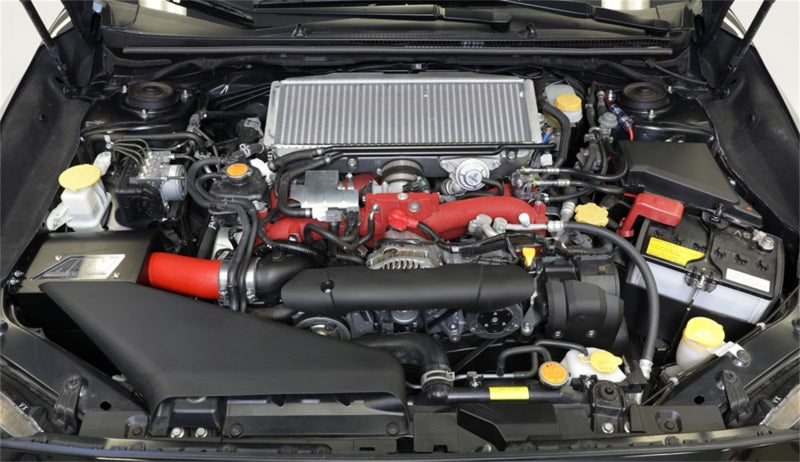 Revitalize Your 2018 Subaru WRX STI with AEM's Wrinkle Red 2.5L H4 F/I Cold Air Intake System