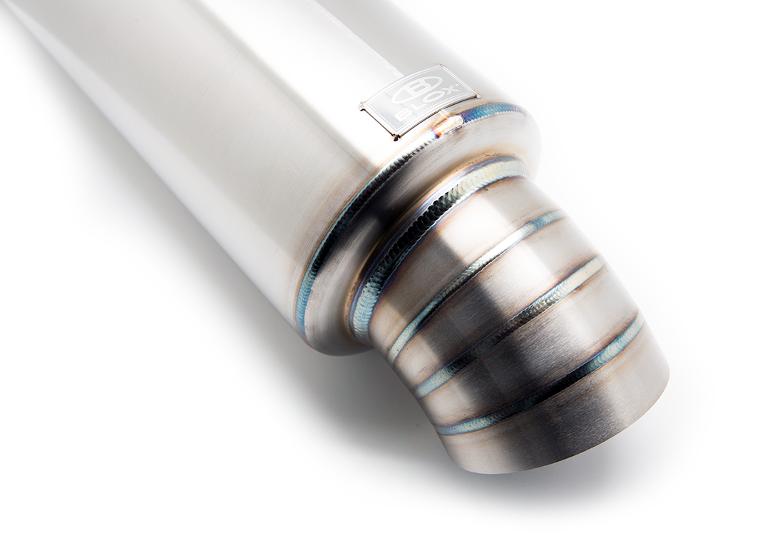 Blox Racing T304 Stainless Steel Universal Street Mufflers - The Ultimate Turndown Tip Upgrade