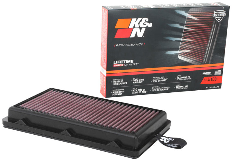 K&N High-Performance Replacement Air Filter for Multiple Hyundai & Kia Models