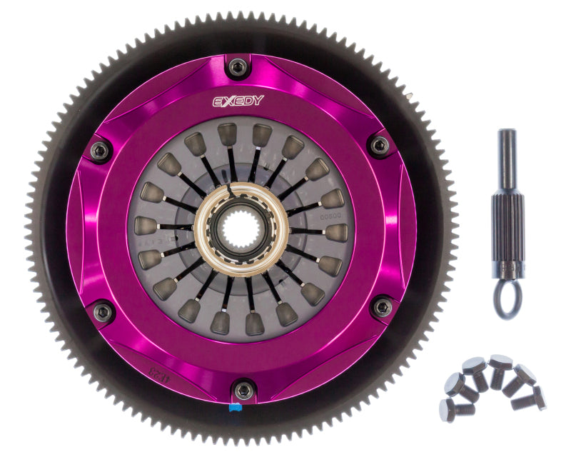 Exedy Hyper Twin Cerametallic Clutch: 1993 - 1995 Mazda RX - 7 R2 Pull - Type for High - Performance
