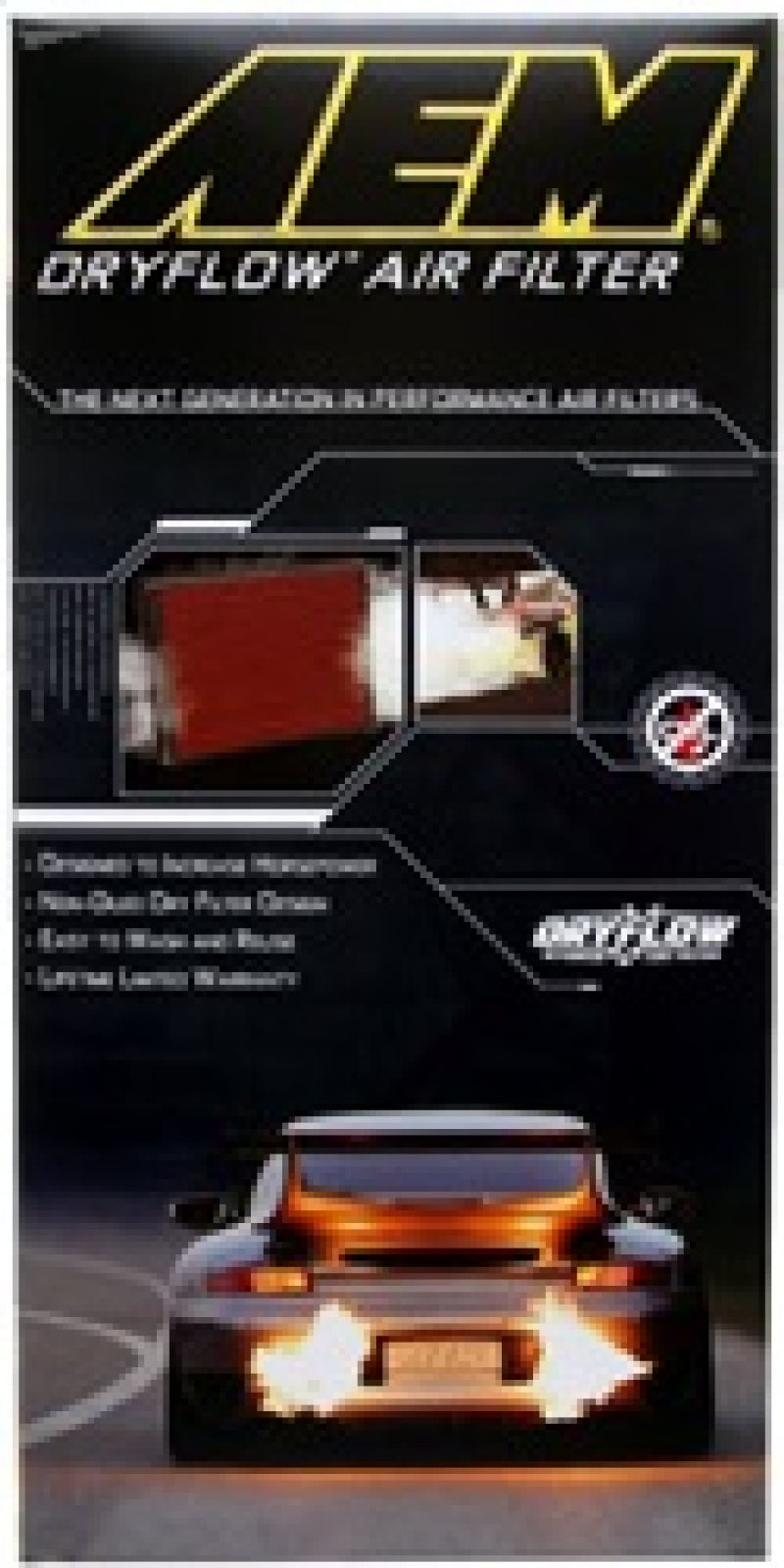 Revitalize Your Mercedes! AEM 98 - 10 Dryflow Panel Air Filter for C/CLK/E/GL/ML/R/S/SL Class