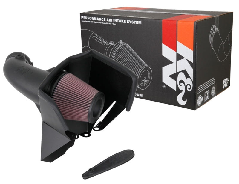 K&N Aircharger Performance Intake for 18 - 19 Jeep Grand Cherokee Trackhawk V8 - 6.2L F/I: Unleash Your Engine's Potential!