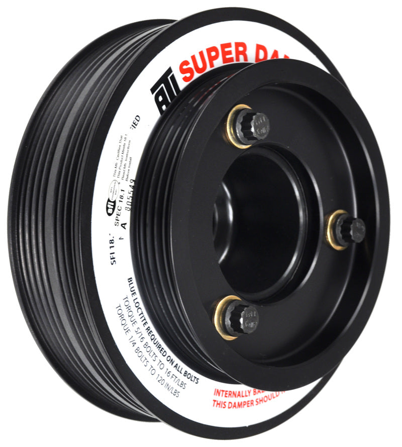 ATI 5.67in Aluminum Damper - Honda B OEM Style - Bolt On - 1Pc: A Must - Have Upgrade!