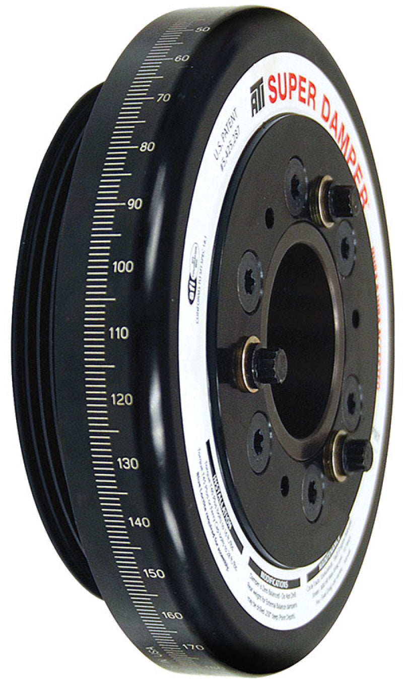 ATI Alum 7.074in Damper - 10% Underdrive Honda D - 4 Grv Rear Aluminum Pulley - A Must - Have!