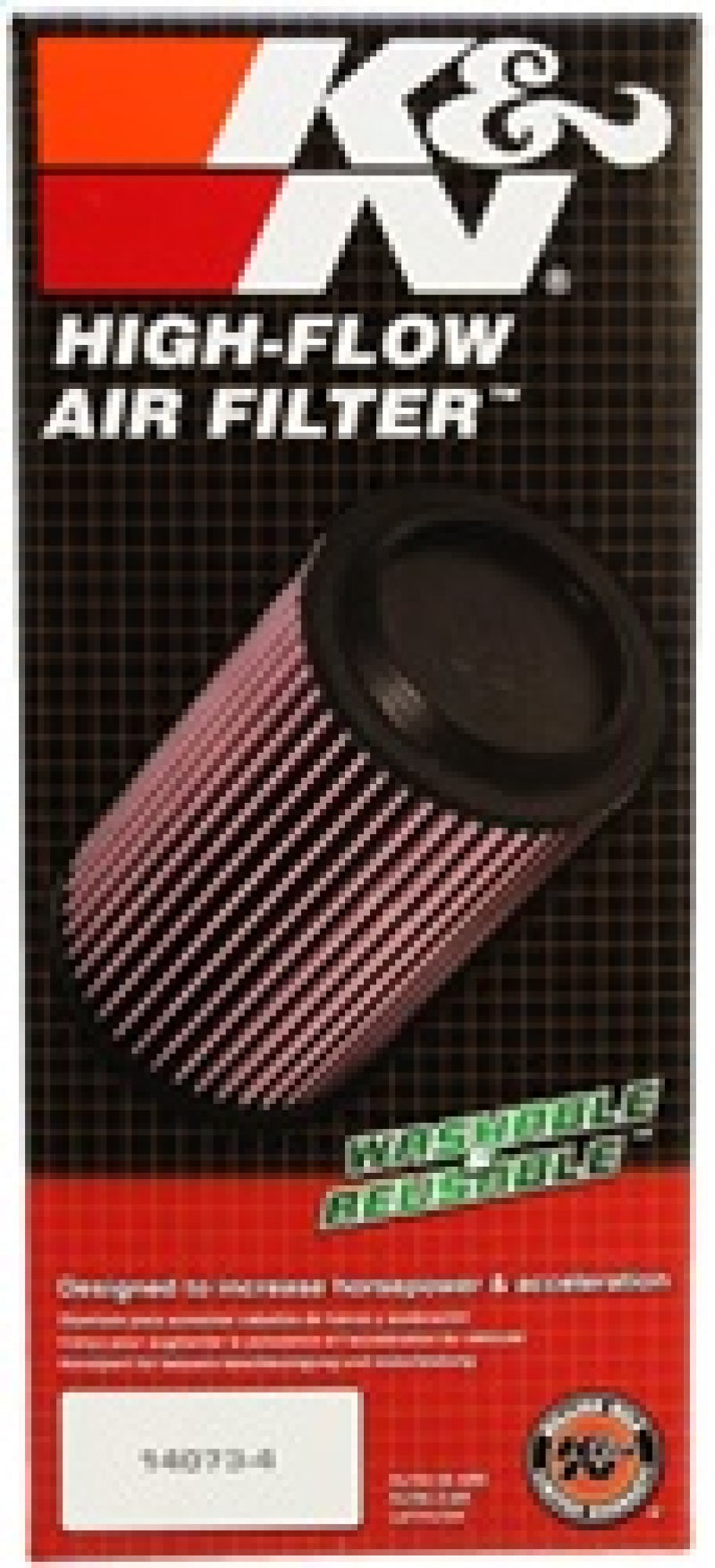 K&N Premium Replacement Air Filter for 2014 - 2024 Polaris RZR Models