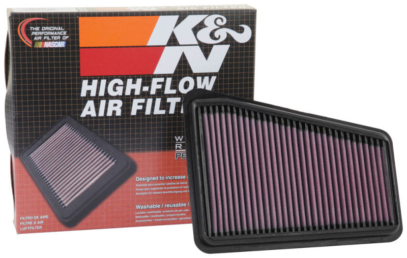 K&N High-Performance Drop-In Air Filter for 2018-2025 Kia Stinger & Genesis G70