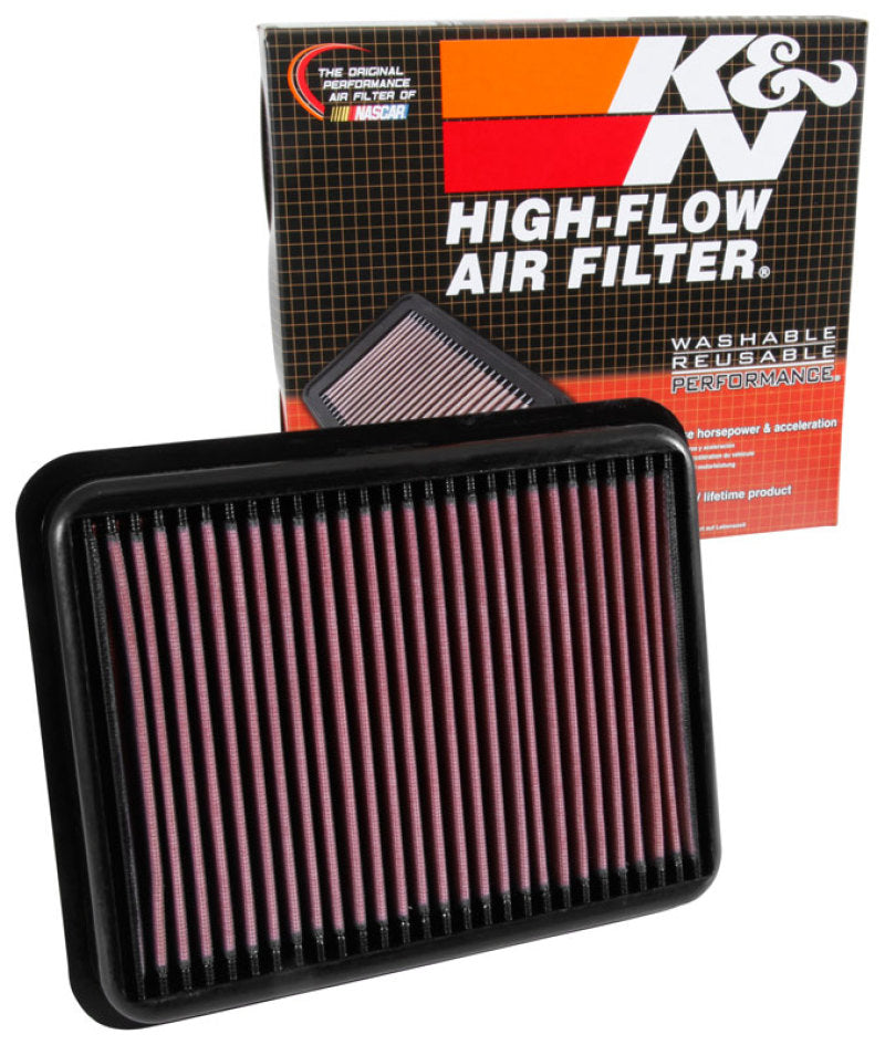 K&N High-Performance Drop-In Air Filter for 15 - 17 Toyota Land Cruiser 2.8L L4