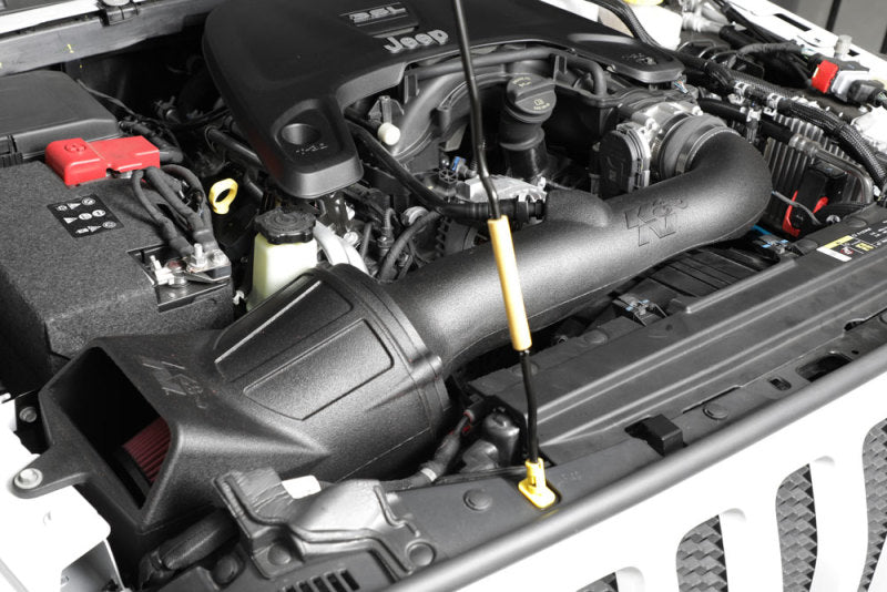 K&N 2018 - 2024 Jeep Wrangler & Gladiator V6 - 3.6L F/I Aircharger: Boost Your Performance Now!