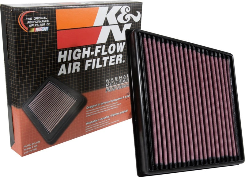 K&N High-Performance Drop-In Air Filter for 2015 - 2025 Jaguar & Land Rover Models