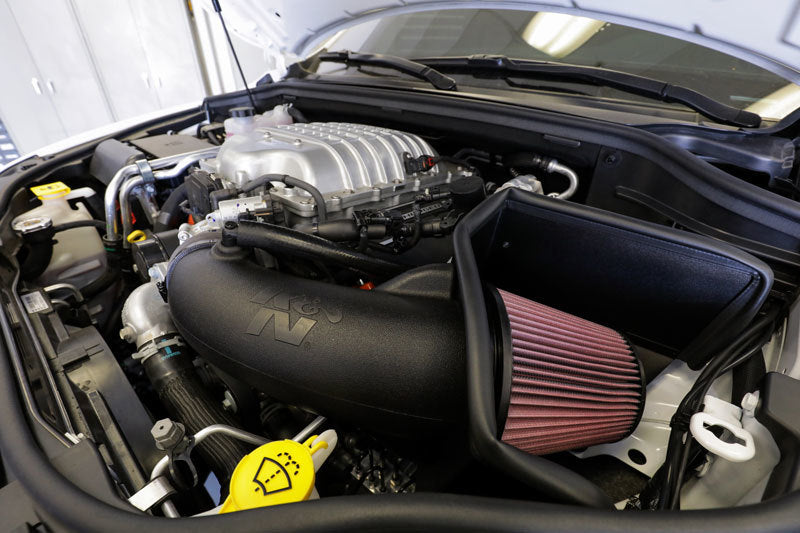 K&N Aircharger Performance Intake for 18 - 19 Jeep Grand Cherokee Trackhawk V8 - 6.2L F/I: Unleash Your Engine's Potential!