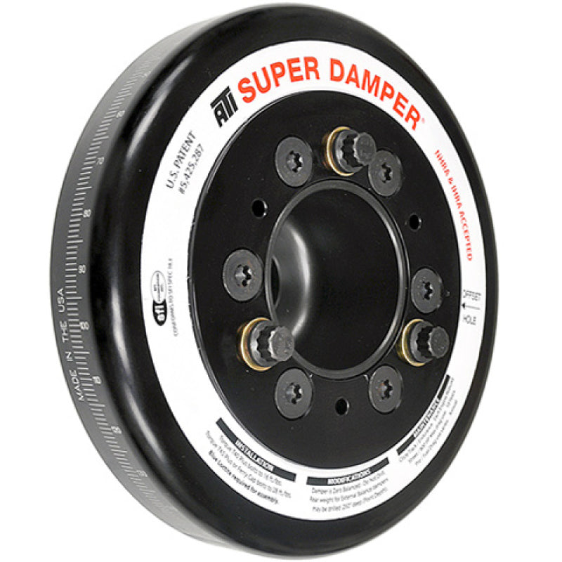 ATI Damper - 7.074in Alum LW for Honda K20 - Ideal for Race Use, No Belt Drives!