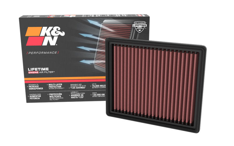 K&N Premium Replacement Air Filter for 2020 - 2024 Ford & Lincoln Hybrid Models