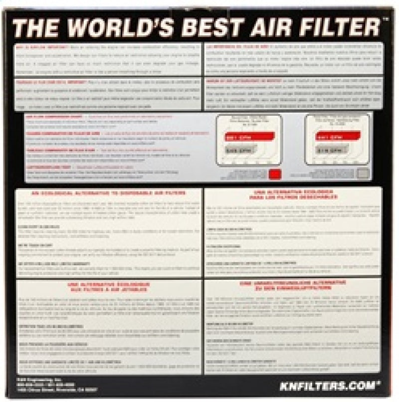 K&N High-Performance Drop-In Air Filter for 2017 - 2024 Porsche 718 Boxster & Cayman