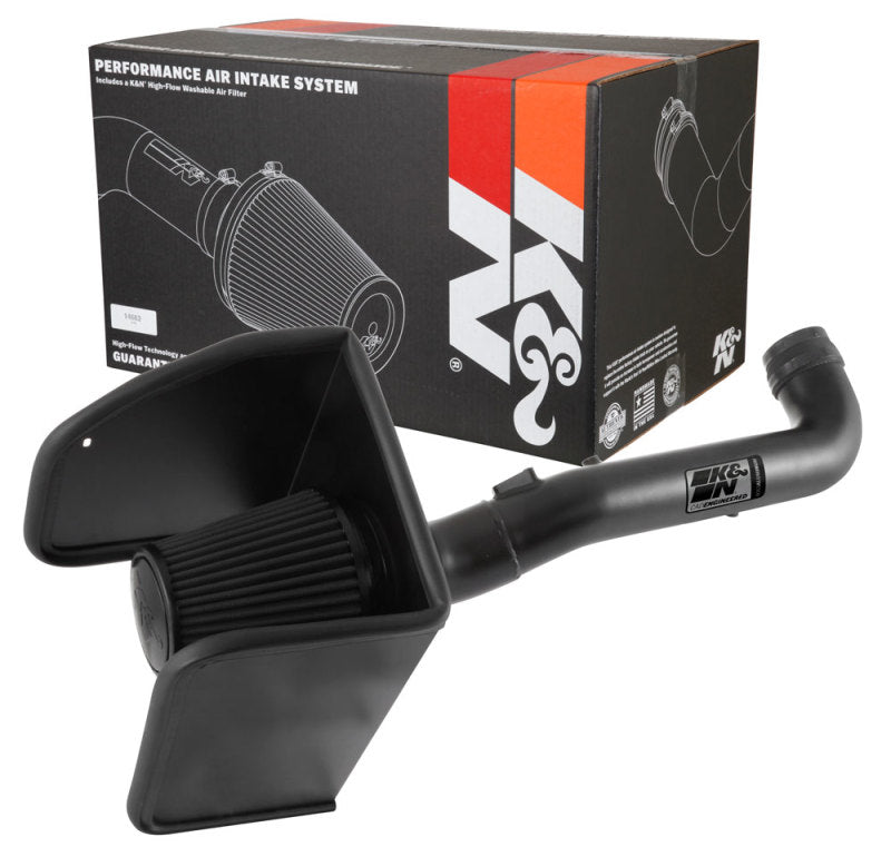 K&N Black Performance Intake Kit - 2017-2022 Chevrolet Colorado 3.6L V6 & More